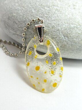 Millefiori pendant necklace